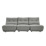 Basil - Modern Grey Fabric Small Sofa With 3 Electric Recliners by VIG Furniture - View 1