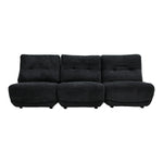 Basil - Modern Black Fabric Large Sofa With 3 Electric Recliners by VIG Furniture - View 1