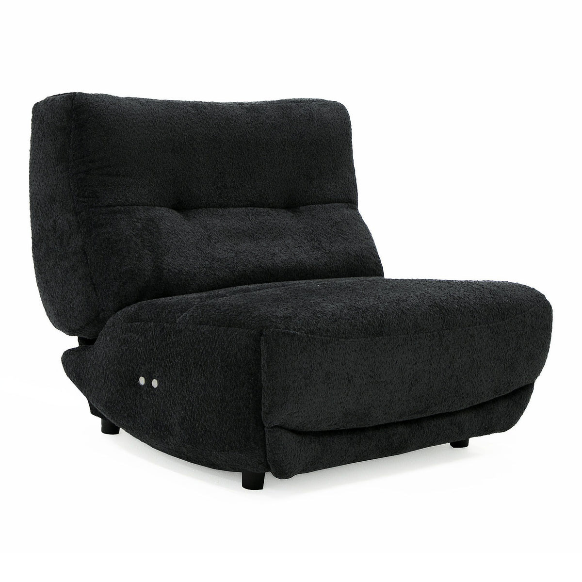 Basil - Modern Black Fabric Large Electric Recliner Chair by VIG Furniture - View 1