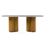 Bateman - Modern Faux Concrete + Walnut Dining Table by VIG Furniture - View 1