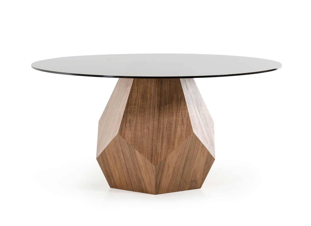 Rackham Mid-Century Walnut Round Dining Table by VIG Furniture - View 4