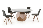Rackham Mid-Century Walnut Round Dining Table by VIG Furniture - View 5