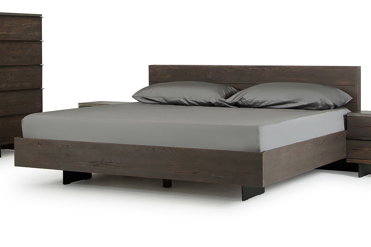 Selma Modern Dark Aged Oak Eastern King Bed by VIG Furniture - View 2