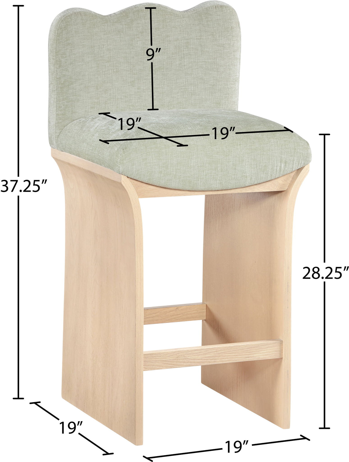 Shaw - Counter Stool - Natural Base