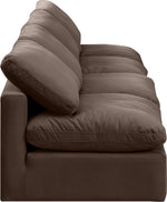 Indulge - Velvet 4 Seat Modular Armless Sofa