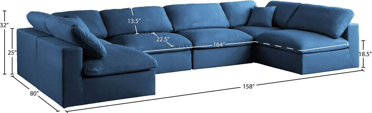 Plush - 6 Piece Modular Sectional