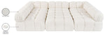 Orin - Velvet 6 Piece Modular Sectional