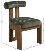 Arienzo - Performance Fabric Upholstered Dining Chair (Set of 2) - Walnut Base