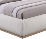 Vaughn - Linen Bed With Natural Base
