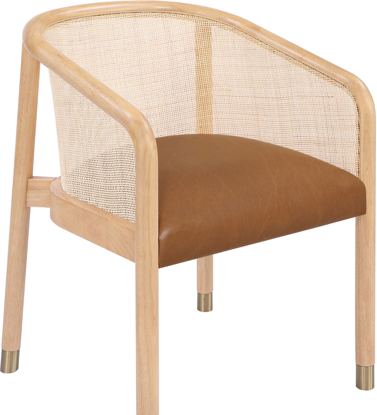 Sylvan - Vegan Leather Dining Chair (Set of 2) - Natural Frame