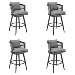Zella - Outdoor Patio Swivel Counter Stool Set