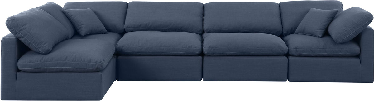 Indulge - Linen 5 Piece Modular Sectional