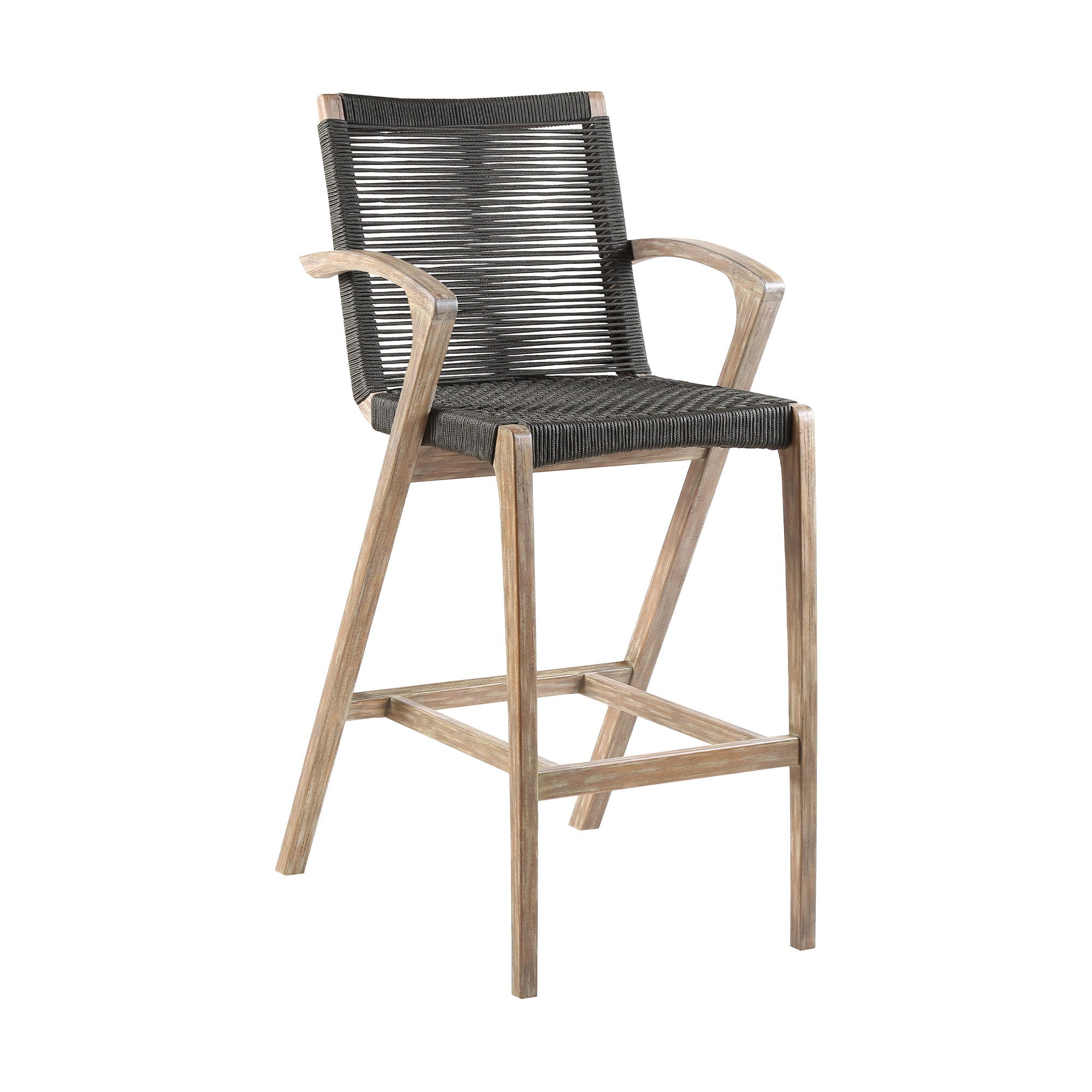Brielle - Bar Height Stool - Light Eucalyptus / Charcoal