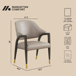 Manhattan Collette - Wood Upholstered Armchair