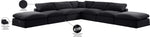 Comfy - 7 Piece Velvet Modular Corner Sectional