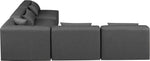Cube - 5 Piece Modular Corner Armless Sectional
