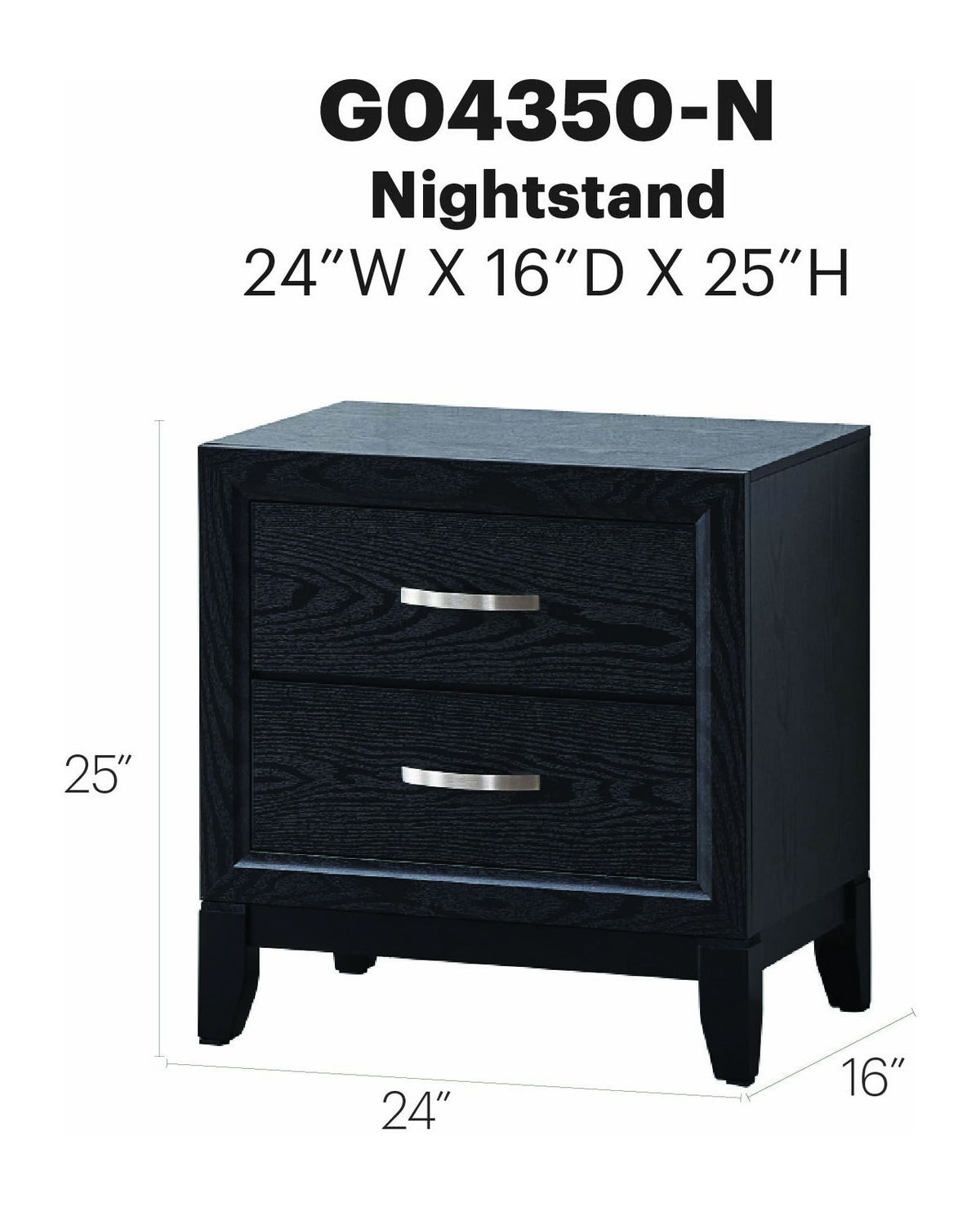 Glory Furniture - Glasgow - Nightstand
