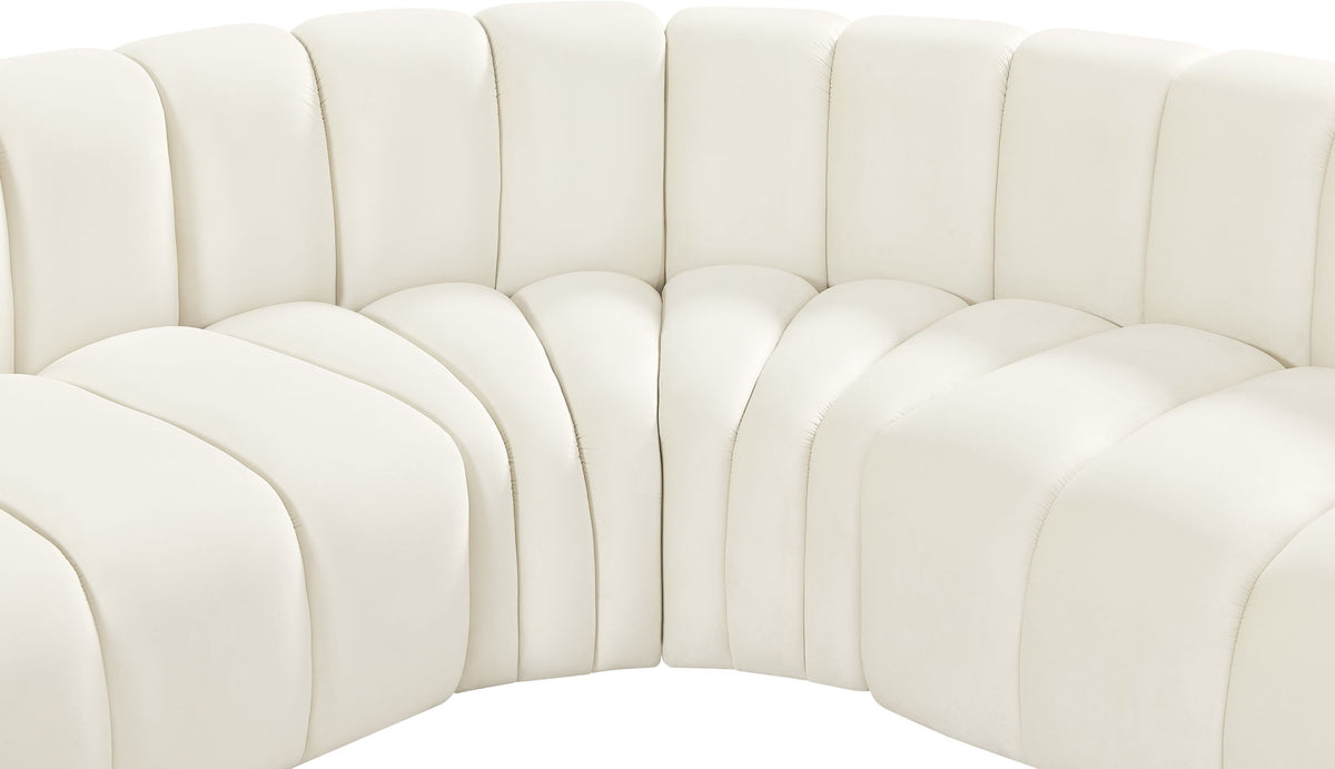 Arc - Velvet 5 Piece Corner Modular Sofa