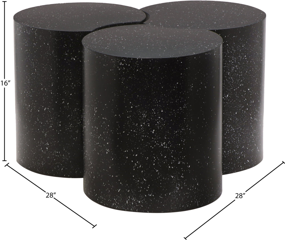 Dimple - 3 Piece Modular Coffee Table - Terazzo Finish