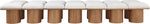 Pavilion - 14 Piece Modular Bench With Brown Base