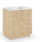 Willard - Engineered Stone And Solid Wood Bathroom Vanity