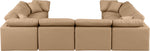 Indulge - Faux Leather 8 Piece Modular Sectional - Tan