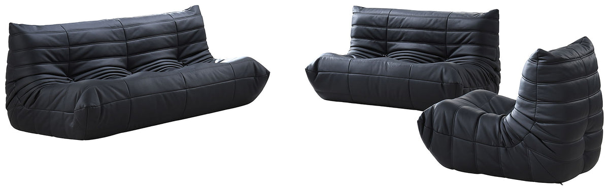 Relax - Vegan Leather 77.75" Upholstered Sofa