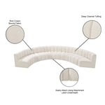 Arc - Boucle Fabric 8 Piece U-Shaped Modular Sofa