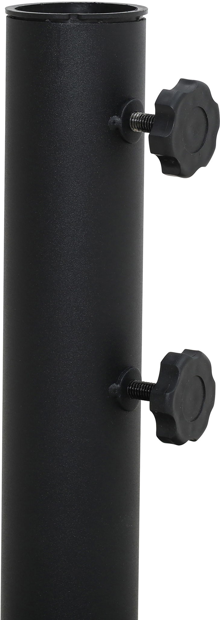 Amalfi - Patio Umbrella - Black Base / Light Brown Pole