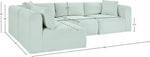 Shaggy - 4 Piece Modular Sectional