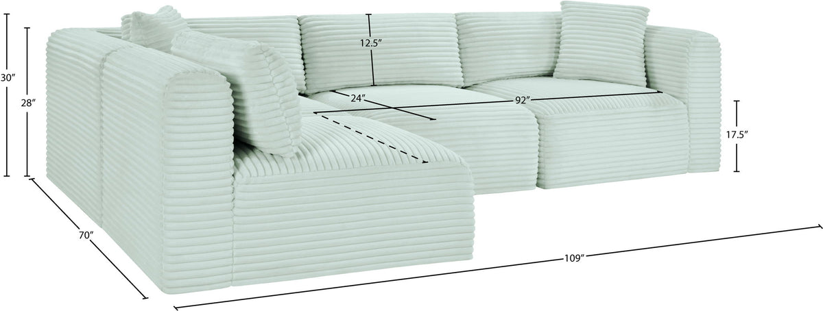 Shaggy - 4 Piece Modular Sectional