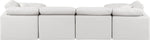 Indulge - Faux Leather 6 Piece Modular Double Chaise Sectional