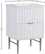 Modernist - Bathroom Vanity With Chrome Legs