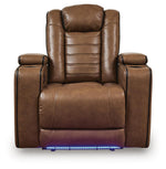 Gruaro - Power Recliner With Adjustable Headrest - Amber