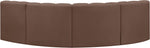 Arc - Faux Leather 4 Piece Corner Modular Sofa