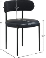 Beacon - Faux Leather Dining Chair With Black Legs (Set of 2)