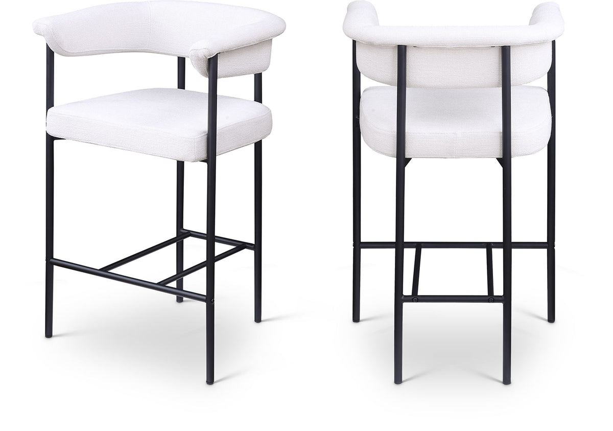 Malin - Linen Counter Stool (Set of 2)