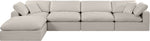 Comfy - 5 Piece Linen Modular Sectional With Chaise
