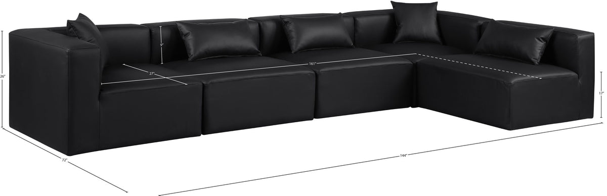 Cube - 5 Piece Modular Sectional