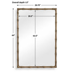 Brass Bamboo - Rectangle Mirror - Brass / Gold