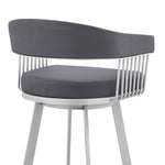 Bronson - Faux Leather Metal Bar Stool