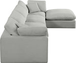 Comfy - 5 Piece Linen Modular Sectional With Chaise