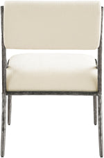 Bastille - Upholstered Dining Side Chair (Set of 2) - Silver Frame