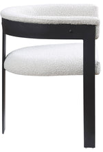 Romeo - Boucle Dining Chair With Black Base (Set of 2)