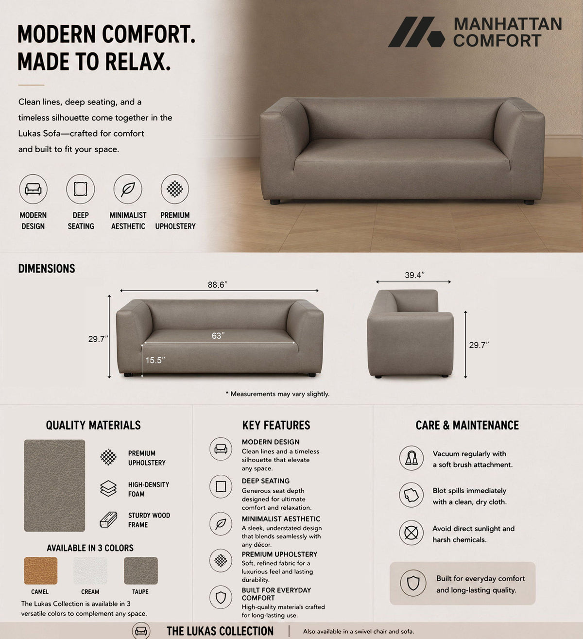 Manhattan Lukas - Sofa