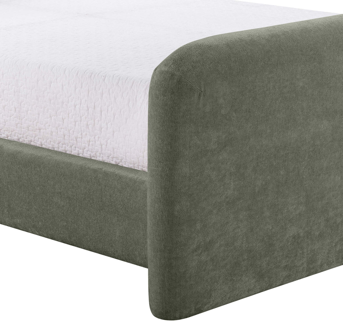 Fira - Chenille Fabric Upholstered Bed