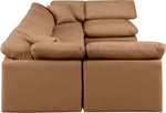 Indulge - Faux Leather 6 Piece Modular U-Shaped Sectional