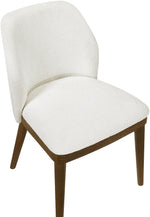 Valeo - Linen Textured Fabric Upholstered Dining Chair (Set of 2) - Painted Brown Base
