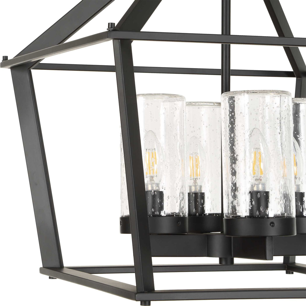 Evanston - 4 Light Indoor-Outdoor Pendant - Black