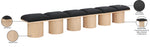 Pavilion - 6 Piece Modular Bench With Natural Base